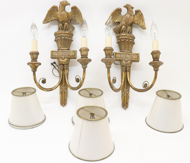 Federal Style Eagle Sconces