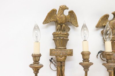 Federal Style Eagle Sconces