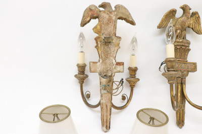 Federal Style Eagle Sconces