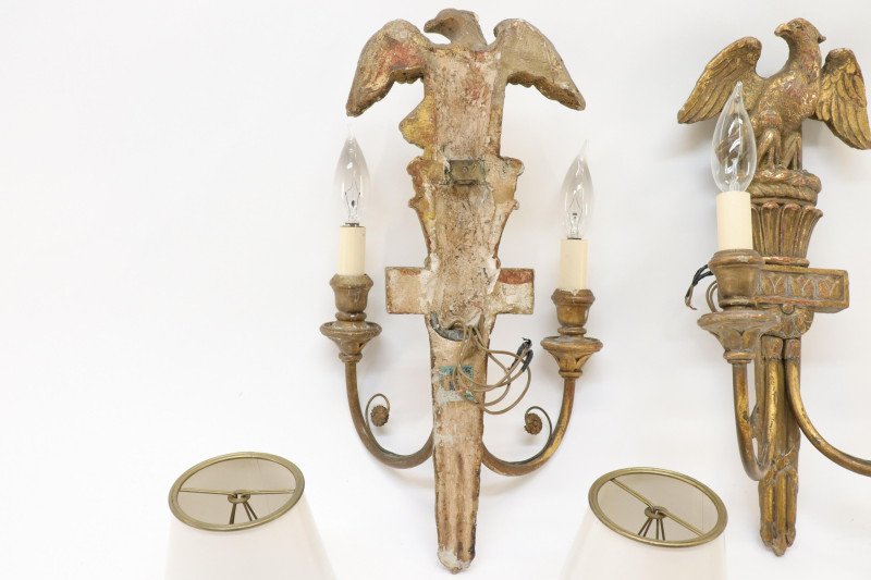 Federal Style Eagle Sconces