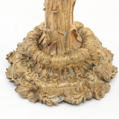 Pair of Rococo Revival Gilt Bronze Candelabra