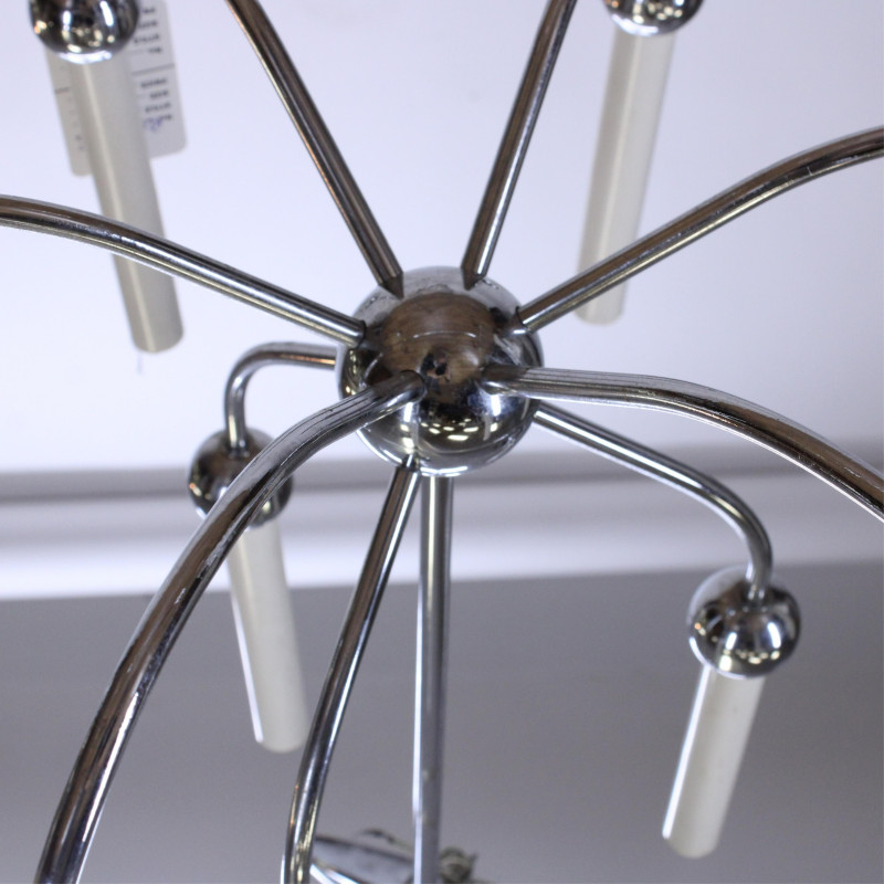 Lightolier 9 Light Mid Century Modern Chandelier