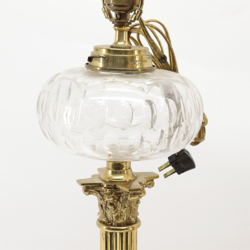 2 Brass Hinks and Sons Table Lamps others