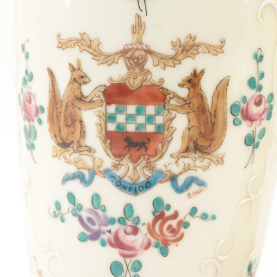 Pr of Samson Porcelain Lamps signed Ganiot