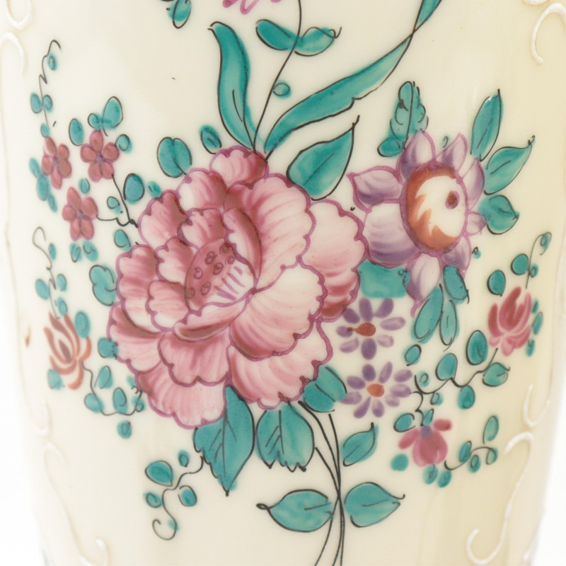 Pr of Samson Porcelain Lamps signed Ganiot
