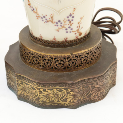 Pr of Samson Porcelain Lamps signed Ganiot