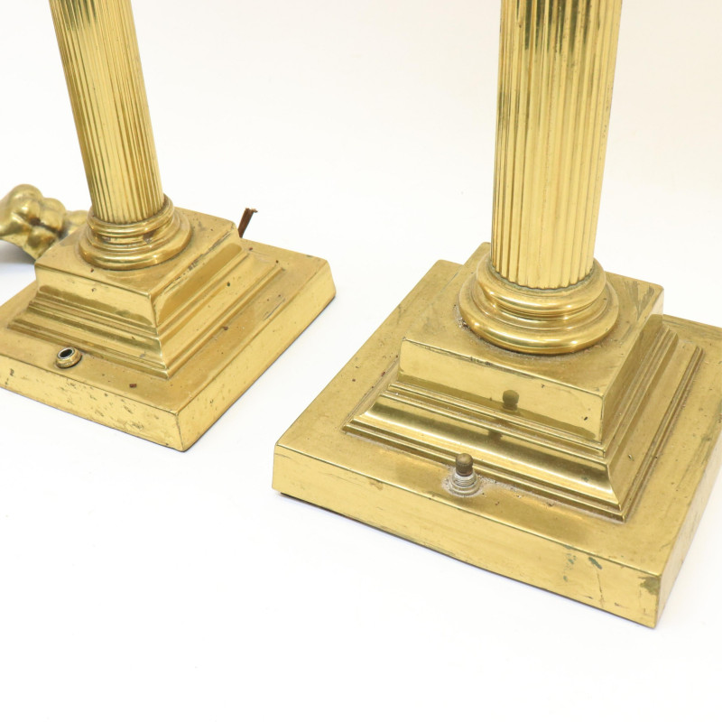 3 Brass Lamps likely English