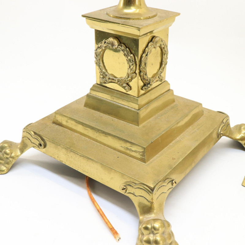 3 Brass Lamps likely English