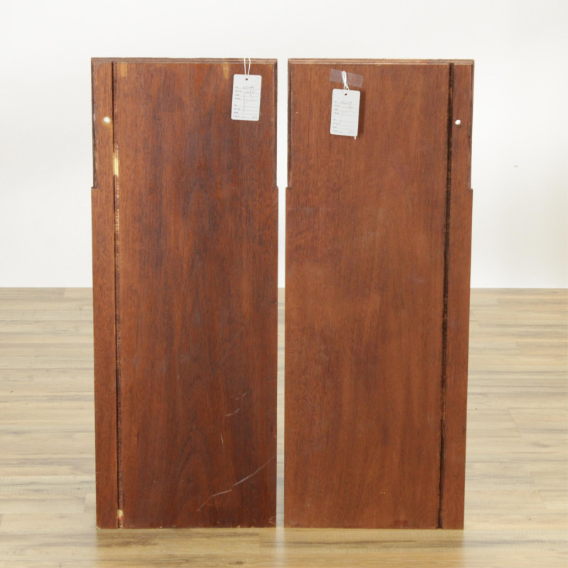 Pair Art Deco Style Rosewood Lamps