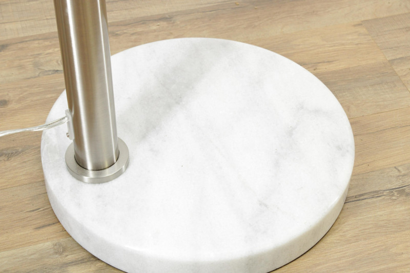 Contemporary Metal Marble Arc Lamp