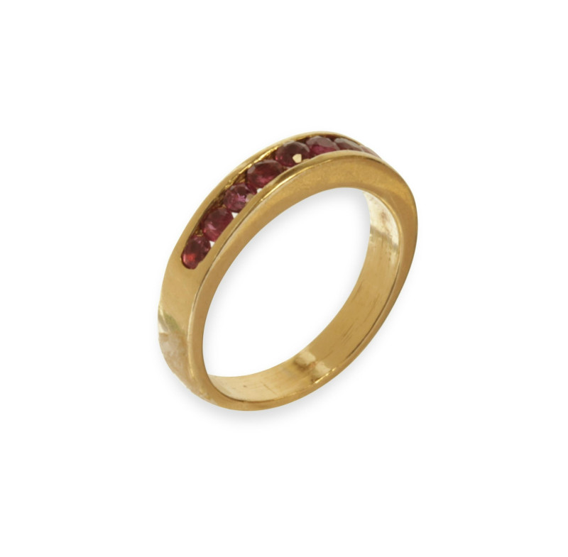 18k Ruby Eternity Band