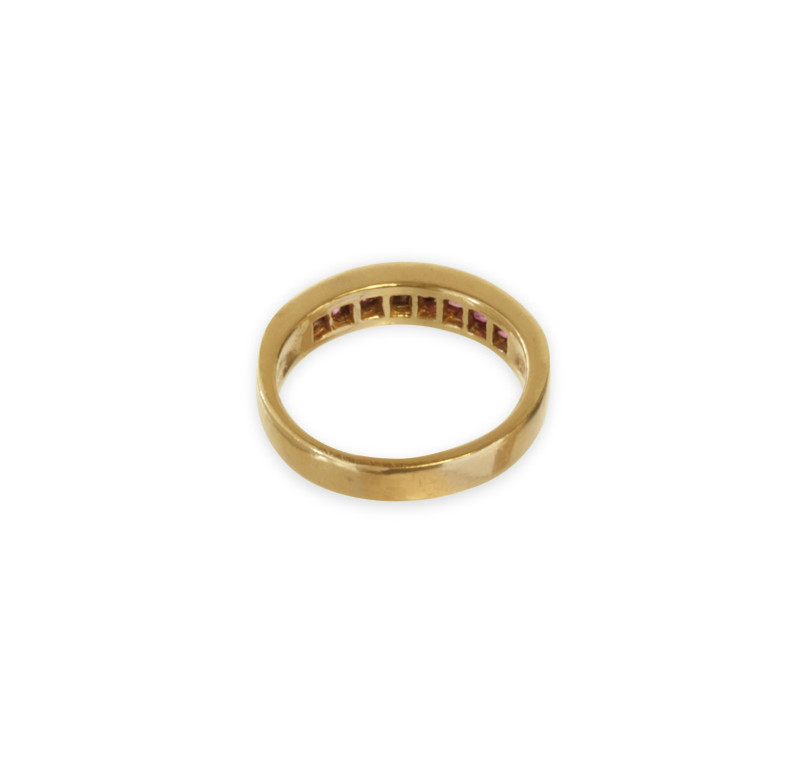 18k Ruby Eternity Band