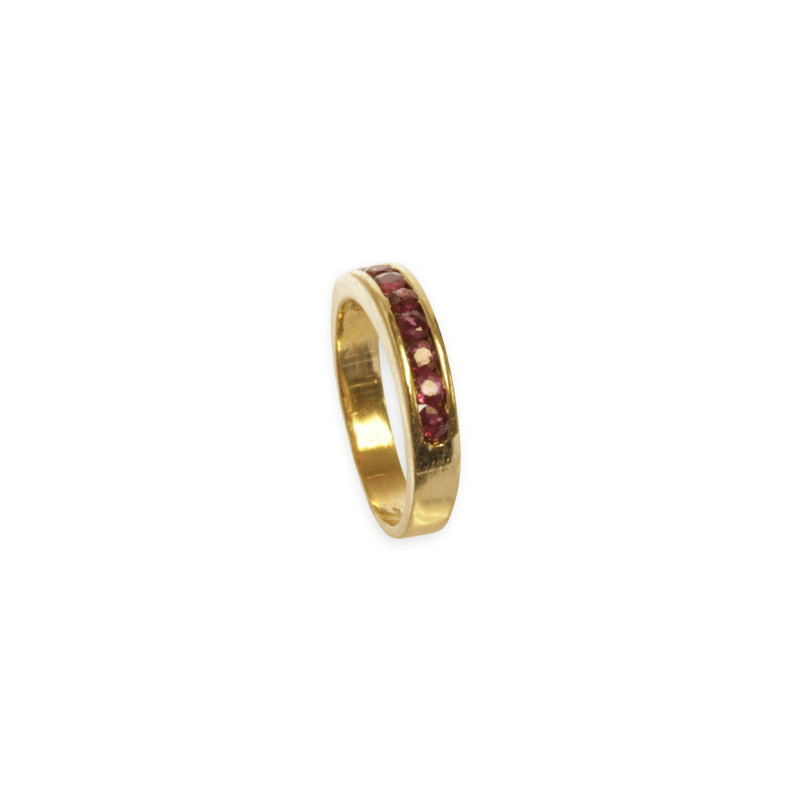 18k Ruby Eternity Band