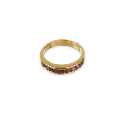 18k Ruby Eternity Band