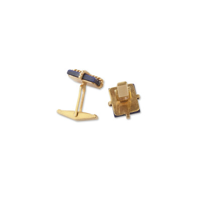 Two Pairs of Lapis Cufflinks
