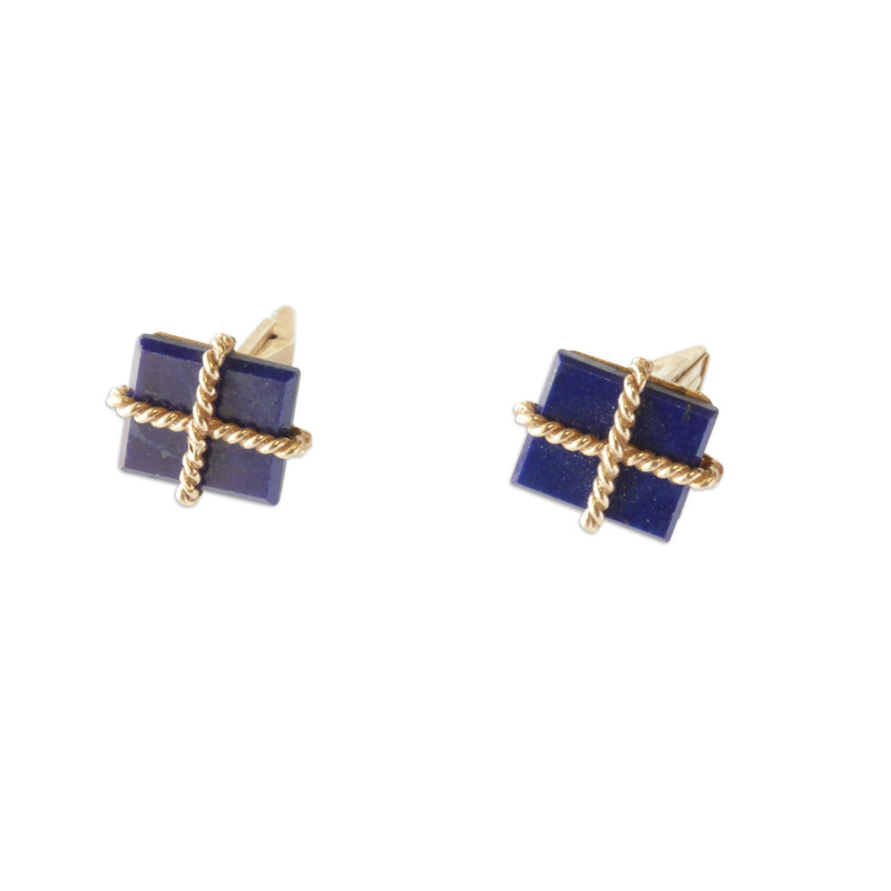 Two Pairs of Lapis Cufflinks