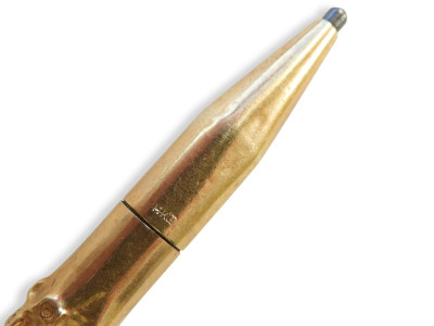 Pair Tiffany Co 14k Gold Bamboo Pen Pencil Set