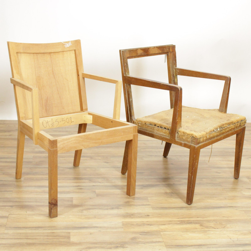 Jean Michel Frank Style Mahogany Armchair 1