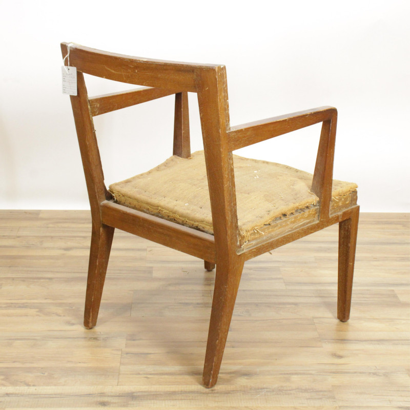 Jean Michel Frank Style Mahogany Armchair 1