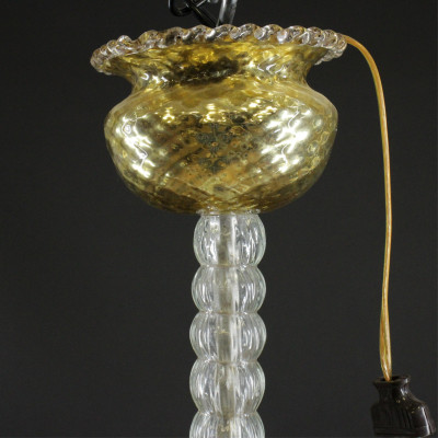 Venetian Figural Gilt 6Light Chandelier