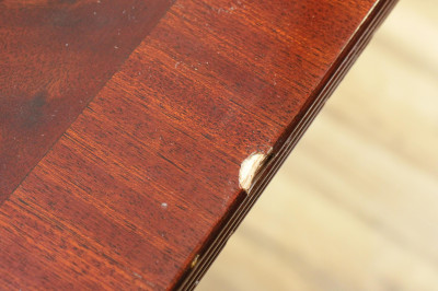 Georgian Style Plum Pudding Mahogany Dining Table