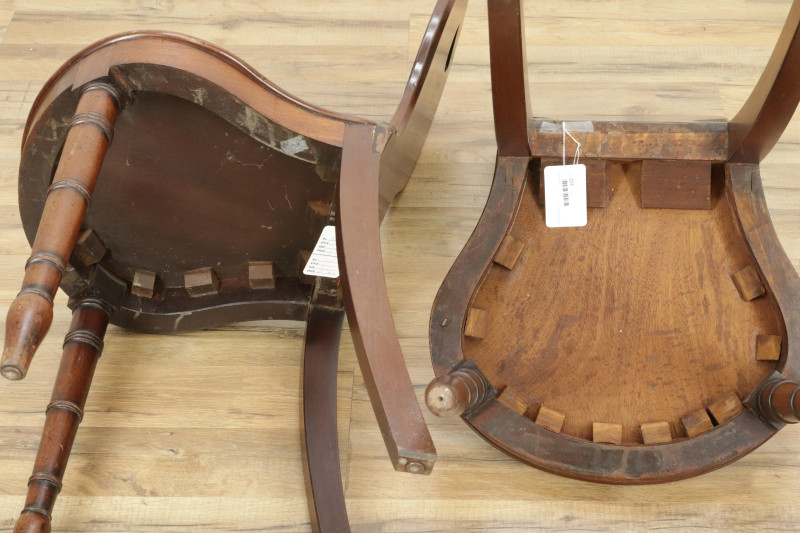 Regency Mahogany Hall Chairs Early 19th C