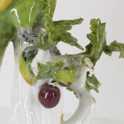 Pair Meissen Porcelain Parrots