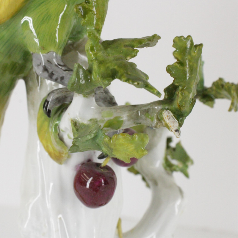 Pair Meissen Porcelain Parrots
