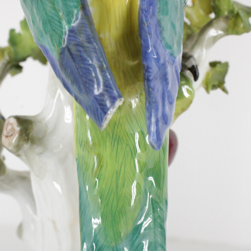 Pair Meissen Porcelain Parrots