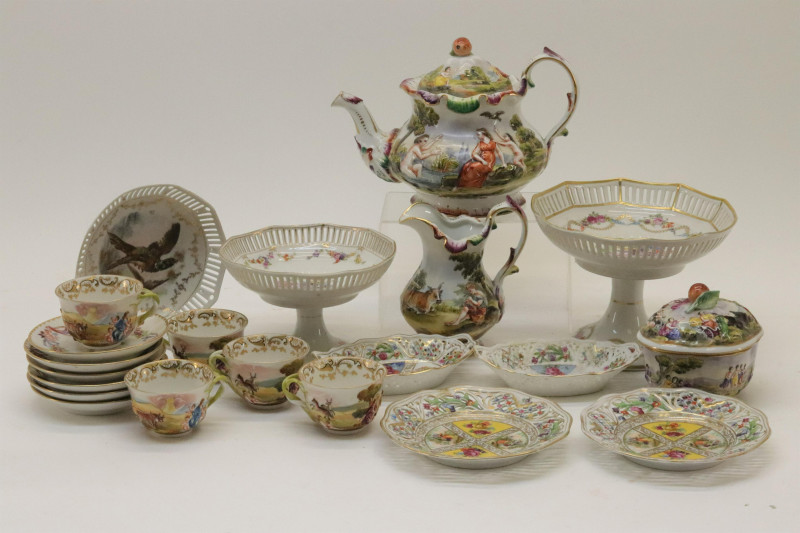 Capo Di Monte Tea Set Dresden Bavarian