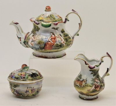 Capo Di Monte Tea Set Dresden Bavarian