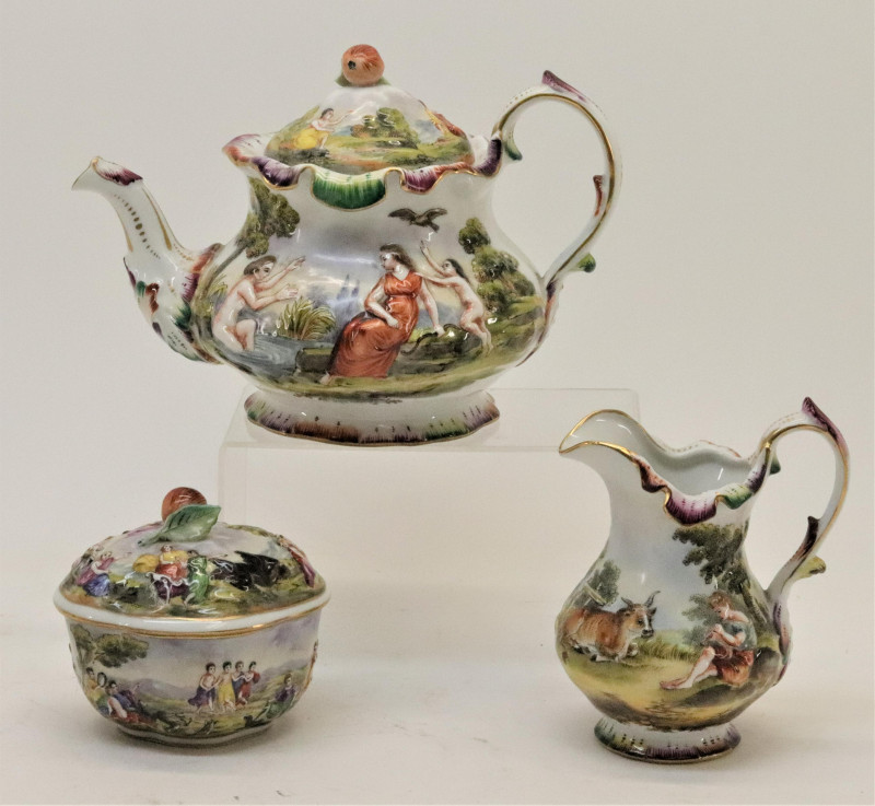 Capo Di Monte Tea Set Dresden Bavarian