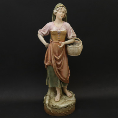 3Pc Porcelain/Pottery; Royal Dux Lladro RedCli