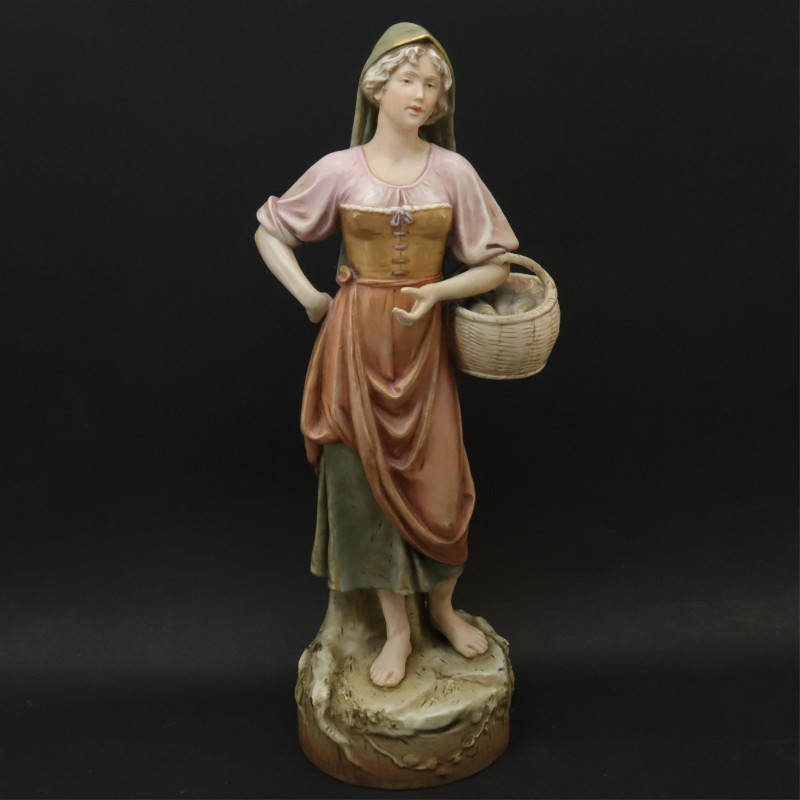 3Pc Porcelain/Pottery; Royal Dux Lladro RedCli