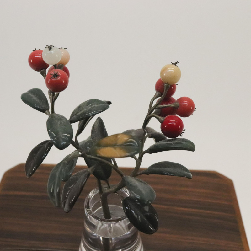 Carl Faberge Style Imperial Cranberry Sprig