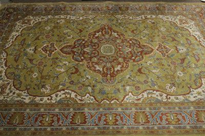 Pair Agrippa Kerman Style Wool Pile Rugs 6 x 9