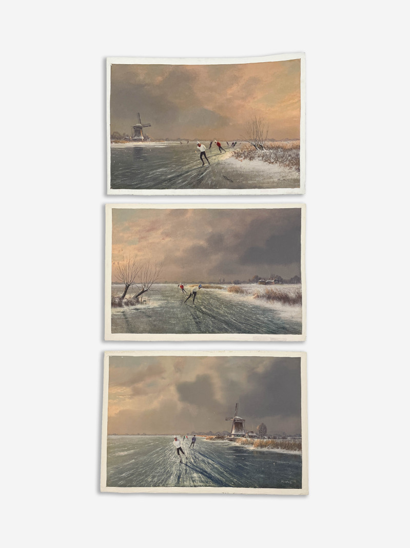 J.L. van der Meide - Speed Skating Scenes (3)