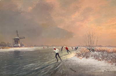 J.L. van der Meide - Speed Skating Scenes (3)