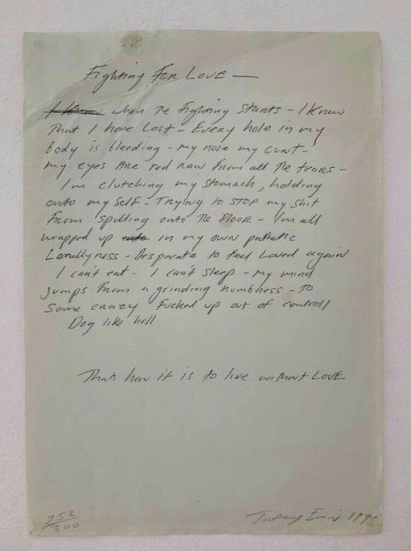 Tracey Emin Fighting for Love