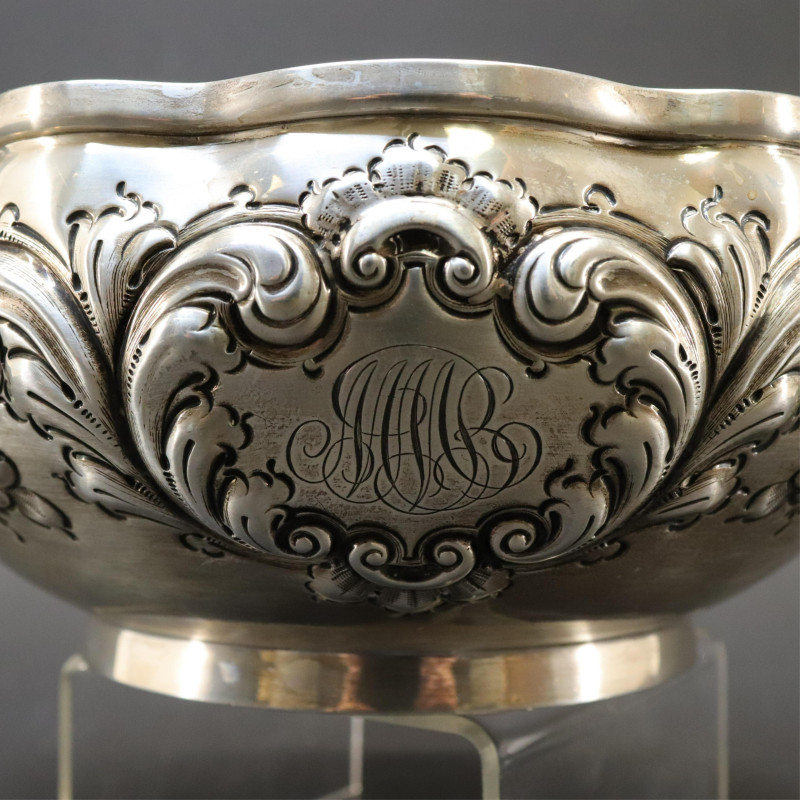Black Starr Frost Sterling Silver Repousse Bowl