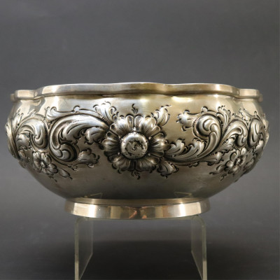 Black Starr Frost Sterling Silver Repousse Bowl