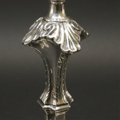 George II Silver Candlestick John Cafe 1755