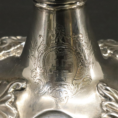 George II Silver Candlestick John Cafe 1755