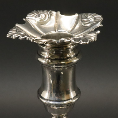 George II Silver Candlestick John Cafe 1755