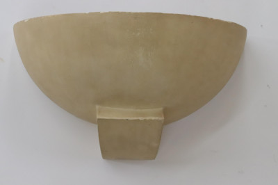 Suite of 3 Art Deco Plaster Wall Lights c 1925