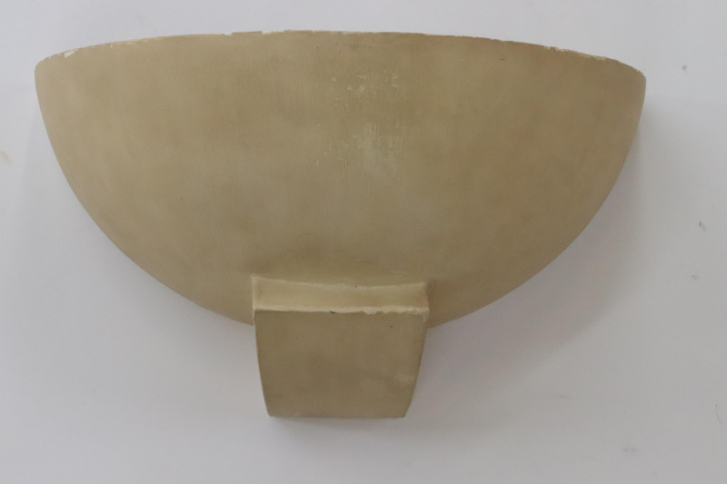 Suite of 3 Art Deco Plaster Wall Lights c 1925