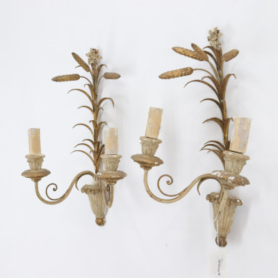 Pair of Neo Classic Style 2Light Sconces