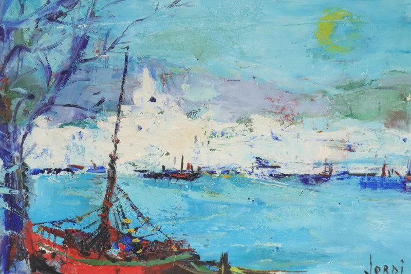 Expressionist Lake Scene signed Jordi