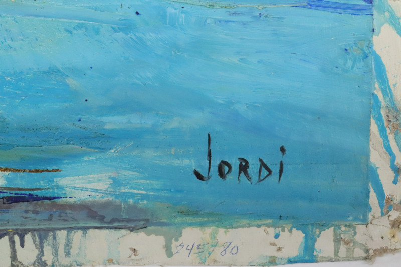 Expressionist Lake Scene signed Jordi