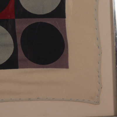 Victor Vasarely Op Art Silk Scarf signed